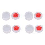 4pcs Hummingbird Feeder Flower Shaped Handheld Bird Feeder Wild Bird Feeding Tool for Outdoor Garden Yard Red