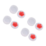 4pcs Hummingbird Feeder Flower Shaped Handheld Bird Feeder Wild Bird Feeding Tool for Outdoor Garden Yard Red