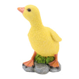 Garden Duck Statue Outdoor Yard Resin Cute Animal Lawn Figurine Patio Ornament Sculpture Art Yellow