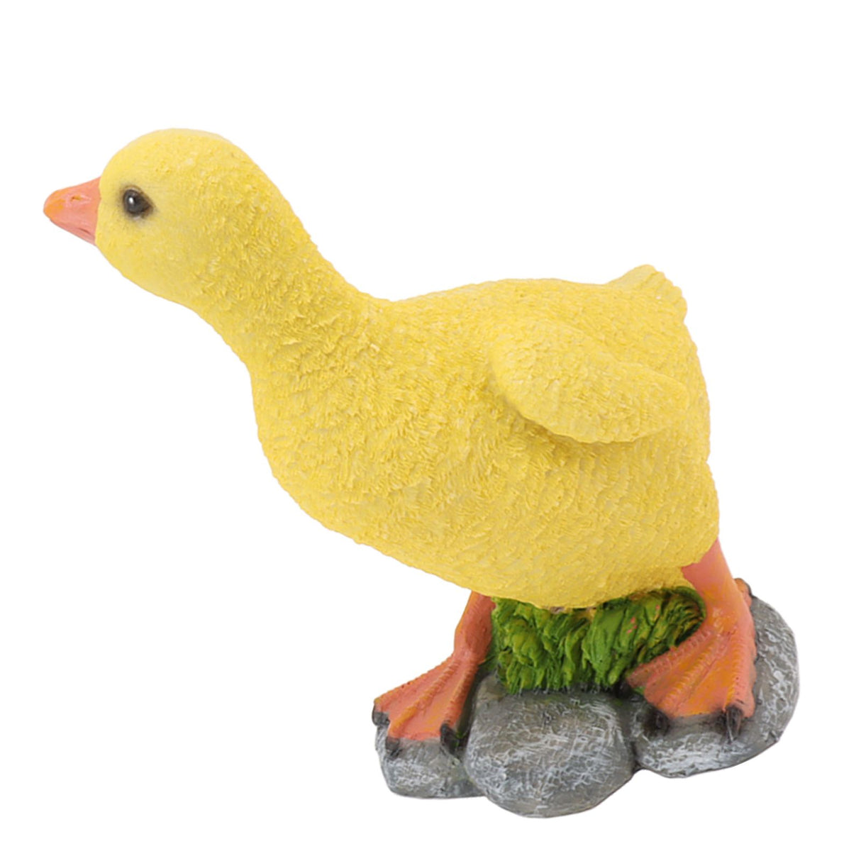 Garden Duck Statue Outdoor Yard Resin Cute Animal Lawn Figurine Patio Ornament Sculpture Art Yellow