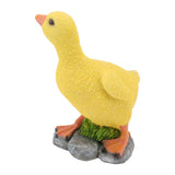 Garden Duck Statue Outdoor Yard Resin Cute Animal Lawn Figurine Patio Ornament Sculpture Art Yellow
