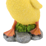 Garden Duck Statue Outdoor Yard Resin Cute Animal Lawn Figurine Patio Ornament Sculpture Art Yellow - Extra Image