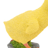 Garden Duck Statue Outdoor Yard Resin Cute Animal Lawn Figurine Patio Ornament Sculpture Art Yellow