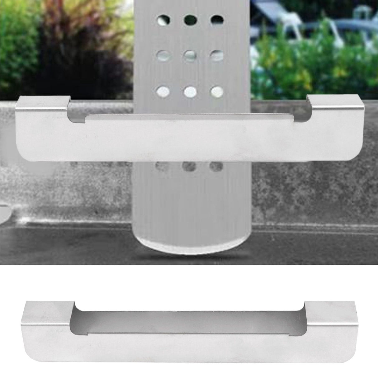 Griddle Spatula Holder Heat Resistant Stainless Steel BBQ Spatula Rack Griddle Tool Holder for Grill Barbecue Tool Style 2
