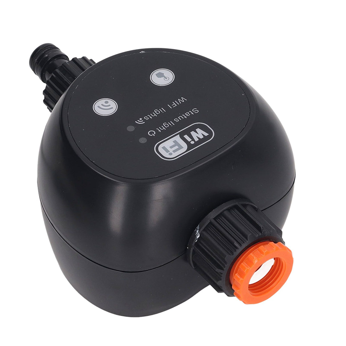 Sprinkler Timer WiFi Remote Control Smart Automatic Irrigation Controller for Garden Yard Lawn Black
