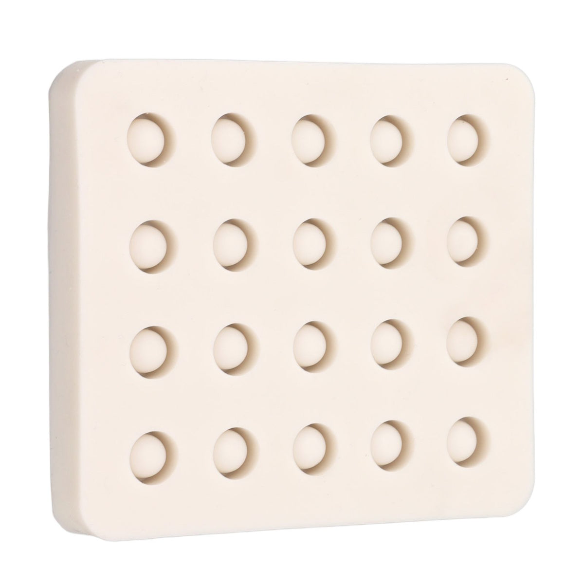 Queen Bee Rearing Mold Silicone 20 Cups Beeswax Mold Beekeeping Bee Cell Cup for Garden