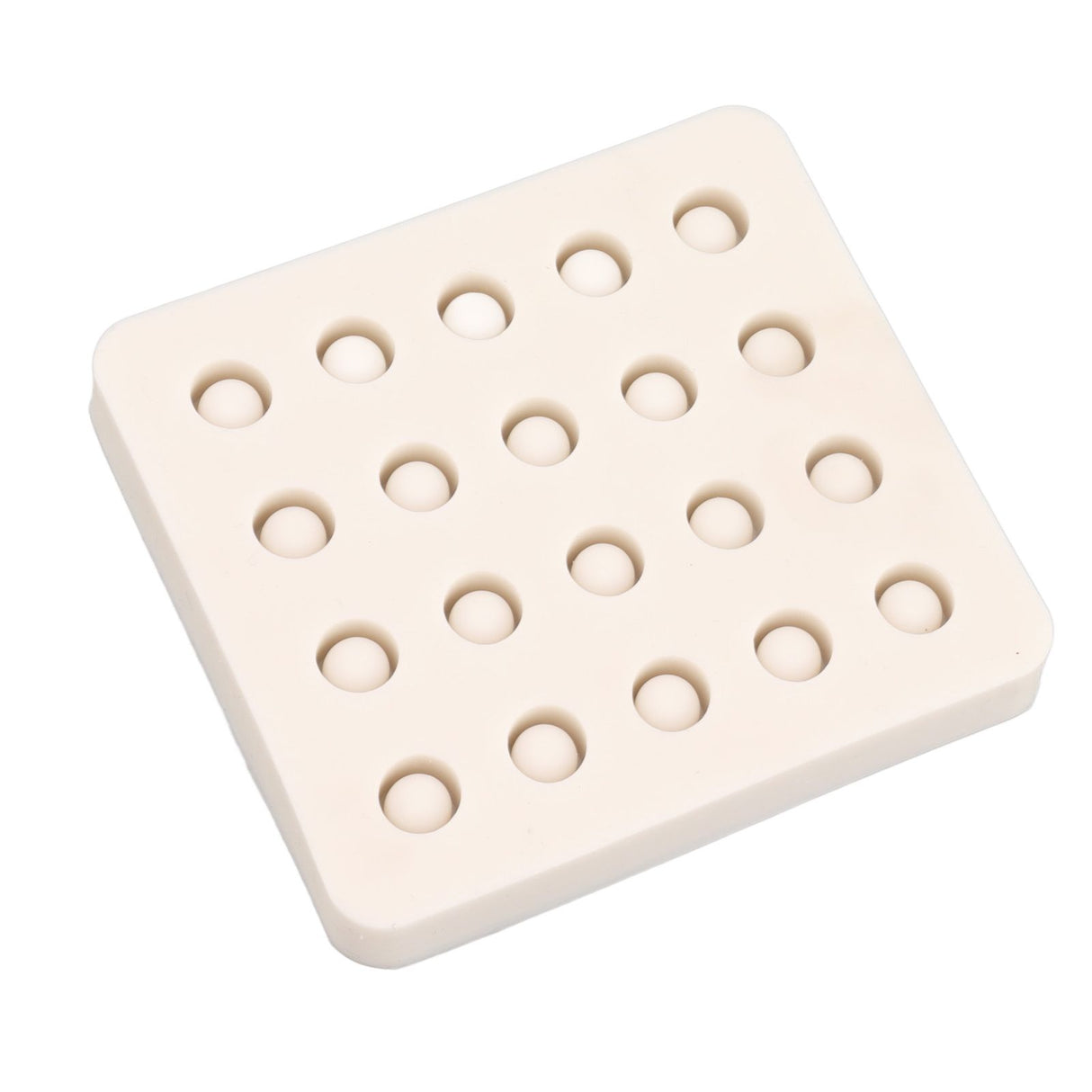 Queen Bee Rearing Mold Silicone 20 Cups Beeswax Mold Beekeeping Bee Cell Cup for Garden