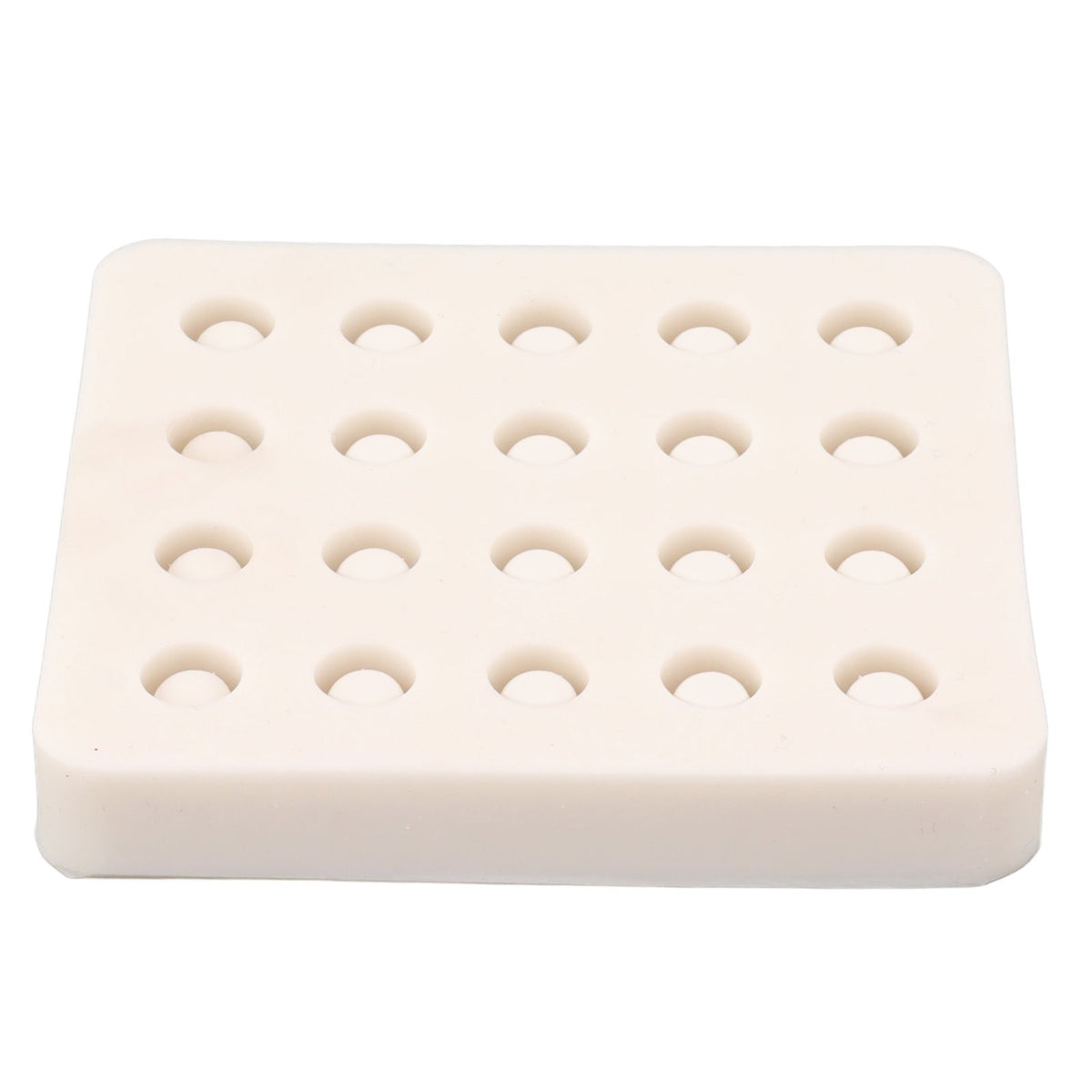 Queen Bee Rearing Mold Silicone 20 Cups Beeswax Mold Beekeeping Bee Cell Cup for Garden