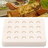 Queen Bee Rearing Mold Silicone 20 Cups Beeswax Mold Beekeeping Bee Cell Cup for Garden