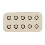 Wax Queen Grafting Cups Silicone Mold Beekeeping Beeswax Queen Cell Cups Making Mold 2 Rows 96x48x14mm