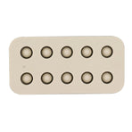 Wax Queen Grafting Cups Silicone Mold Beekeeping Beeswax Queen Cell Cups Making Mold 2 Rows 96x48x14mm