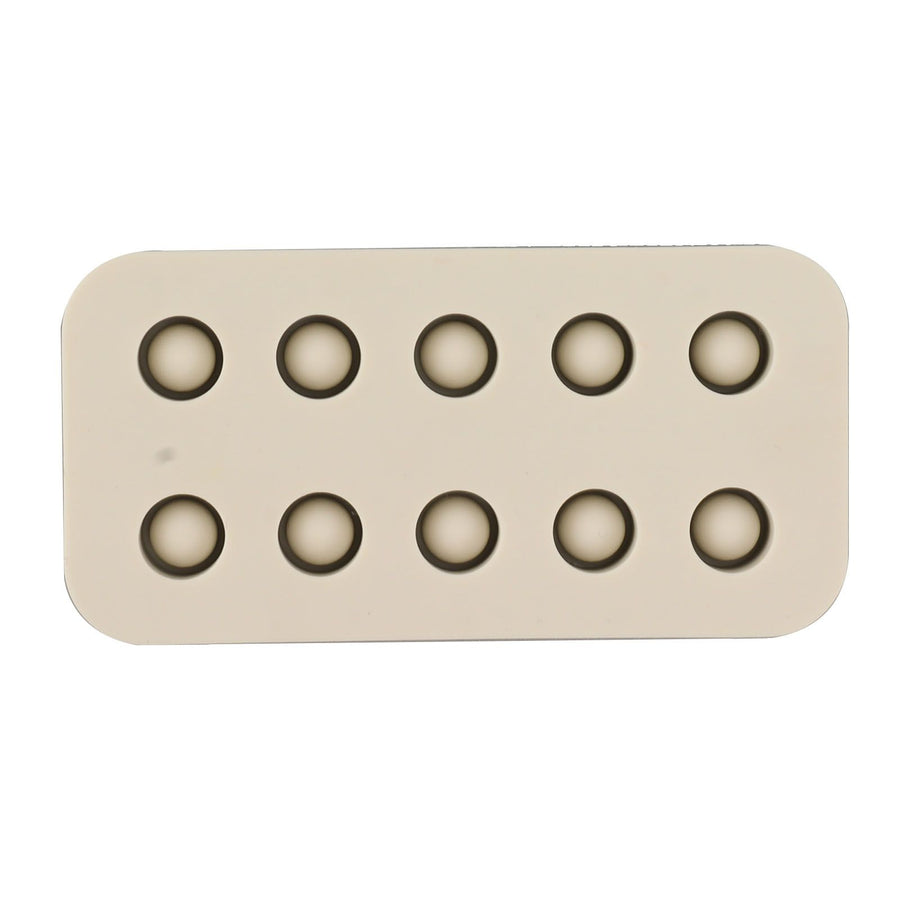 Wax Queen Grafting Cups Silicone Mold Beekeeping Beeswax Queen Cell Cups Making Mold 2 Rows 96x48x14mm