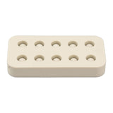 Wax Queen Grafting Cups Silicone Mold Beekeeping Beeswax Queen Cell Cups Making Mold 2 Rows 96x48x14mm