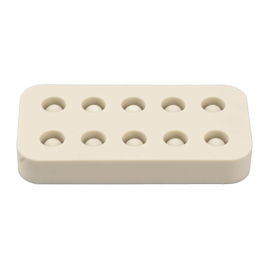 Wax Queen Grafting Cups Silicone Mold Beekeeping Beeswax Queen Cell Cups Making Mold 2 Rows 96x48x14mm