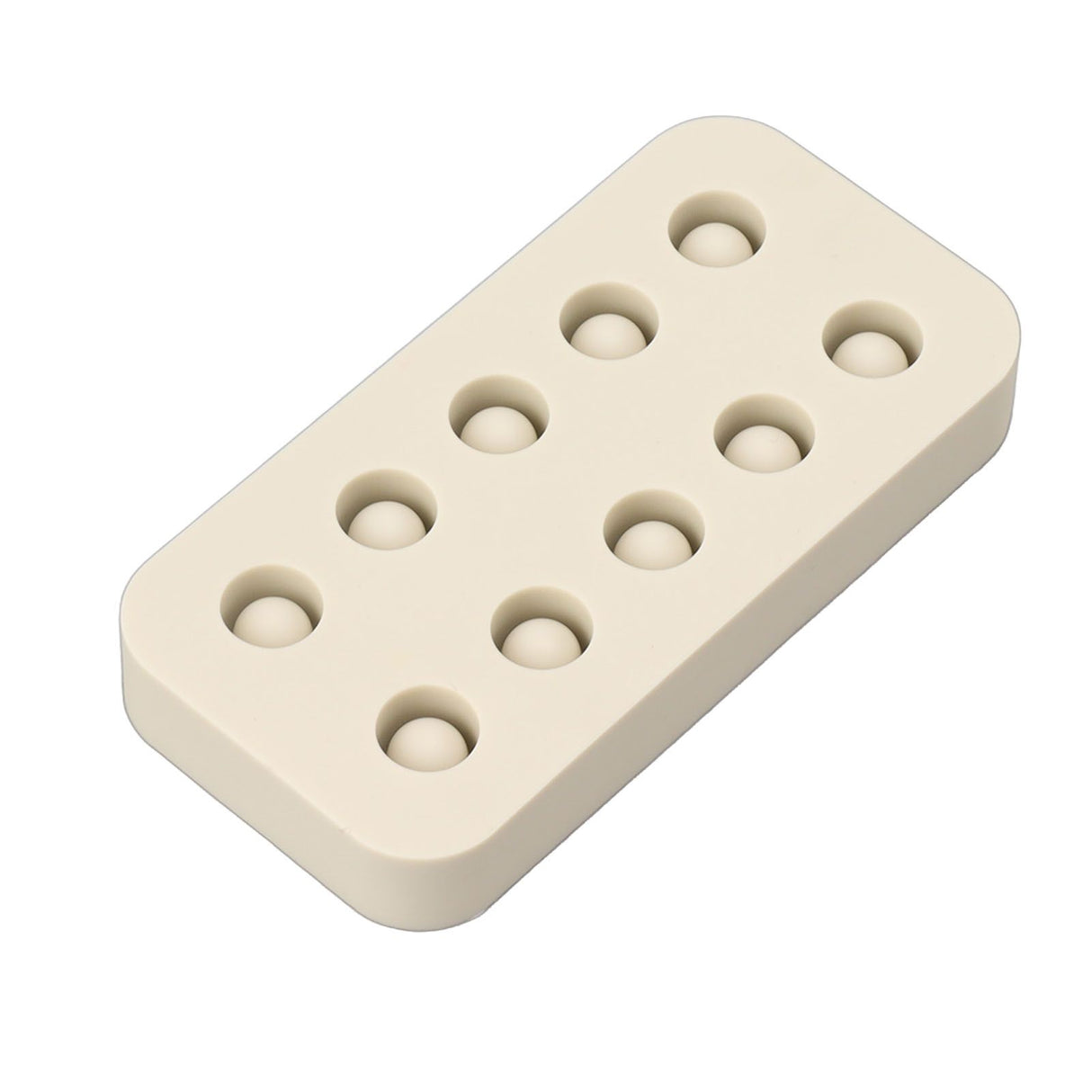 Wax Queen Grafting Cups Silicone Mold Beekeeping Beeswax Queen Cell Cups Making Mold 2 Rows 96x48x14mm
