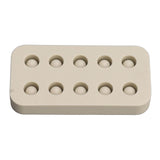 Wax Queen Grafting Cups Silicone Mold Beekeeping Beeswax Queen Cell Cups Making Mold 2 Rows 96x48x14mm