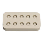 Wax Queen Grafting Cups Silicone Mold Beekeeping Beeswax Queen Cell Cups Making Mold 2 Rows 96x48x14mm