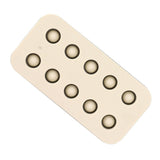 Wax Queen Grafting Cups Silicone Mold Beekeeping Beeswax Queen Cell Cups Making Mold 2 Rows 96x48x14mm - Close-Up Angle