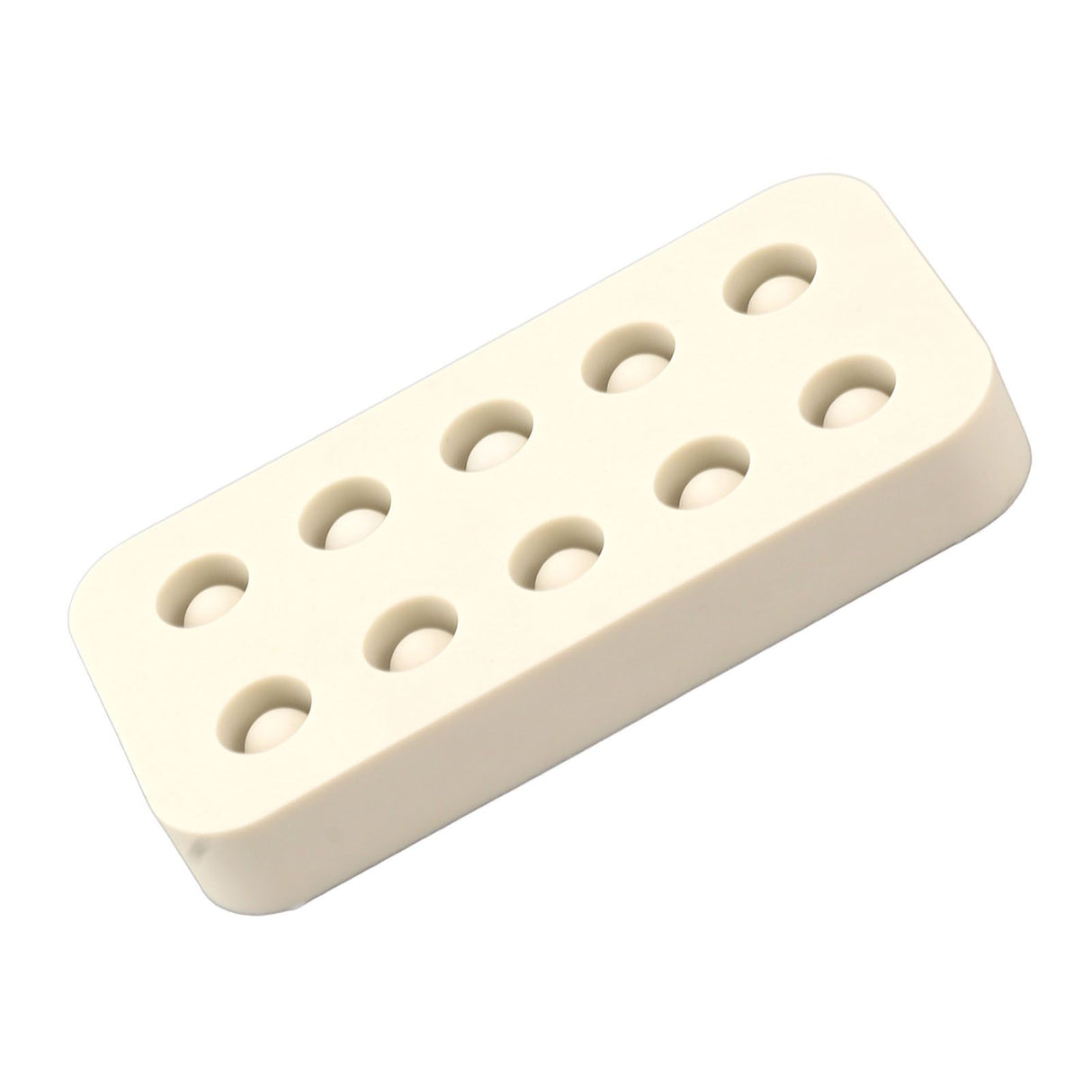 Wax Queen Grafting Cups Silicone Mold Beekeeping Beeswax Queen Cell Cups Making Mold 2 Rows 96x48x14mm