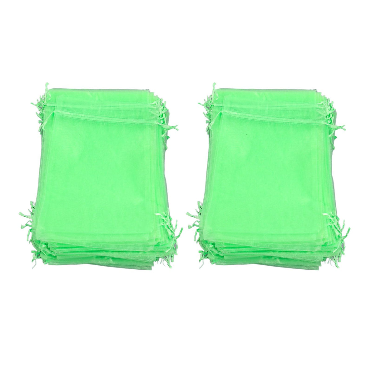 100PCS Fruit Protection Netting Bag Reusable Garden Mesh Barrier Bag for Plant Flower Fruit Trees Green 10x15cm/3.9x5.9in