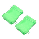 100PCS Fruit Protection Netting Bag Reusable Garden Mesh Barrier Bag for Plant Flower Fruit Trees Green 10x15cm/3.9x5.9in