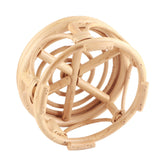 Rattan Indoor Plant Stand Round Shape Natural Plant Rack Handmade Rattan Planter Stand for Home Garden Yard Small - Close-Up Angle