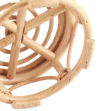 Rattan Indoor Plant Stand Round Shape Natural Plant Rack Handmade Rattan Planter Stand for Home Garden Yard Small - Extra Image