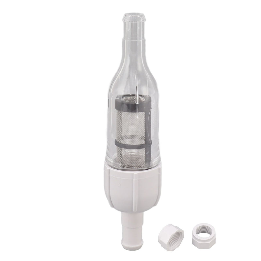 48 080 In Line Filter Assembly with D15 Pool Cleaner Hose Nut Pool Cleaner Replacement Parts