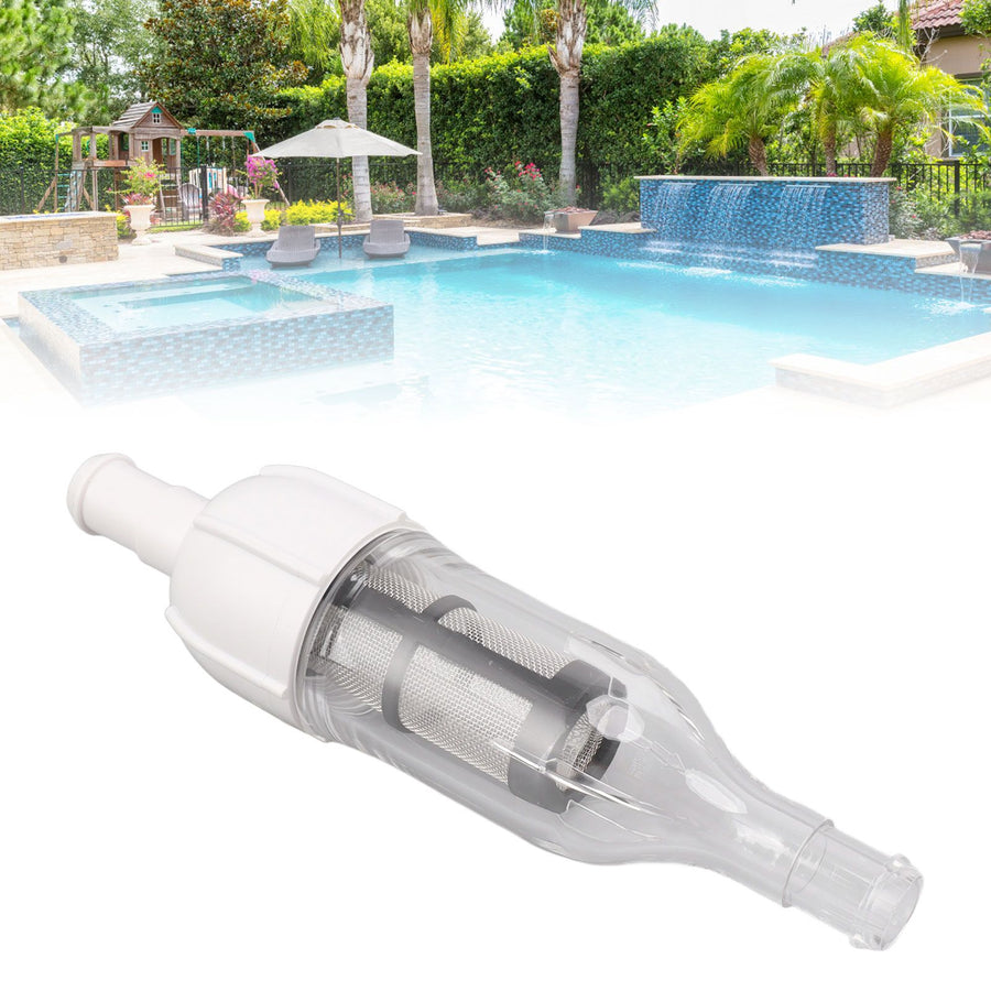 48 080 In Line Filter Assembly with D15 Pool Cleaner Hose Nut Pool Cleaner Replacement Parts