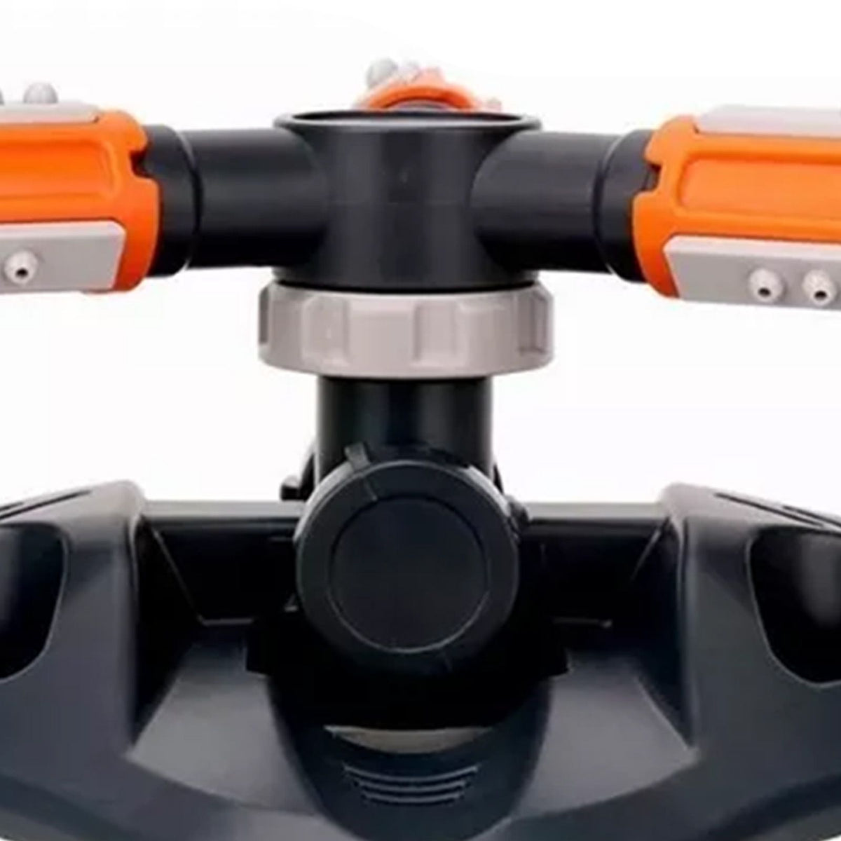 Lawn Sprinkler 3 Arm Nozzles 360° Auto Rotating Irrigation Water Sprinkler for Yard Garden Orange