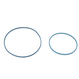 2Pcs Automatic Pool Cleaner Belt Replacement Light Weight Drive Belt Rubber Drive Track Belt for Polaris 9 100 1017 - Front View