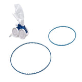 2Pcs Automatic Pool Cleaner Belt Replacement Light Weight Drive Belt Rubber Drive Track Belt for Polaris 9 100 1017