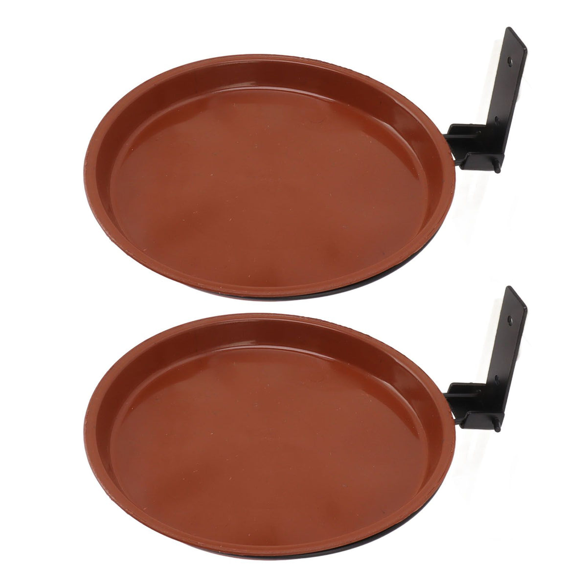 Tree Mounted Bird Feeder Tree Mounted Bird Bath Bowl with Heavy Duty Metal Ring for Backyard Terrace 2 Pot and 2 Bracket
