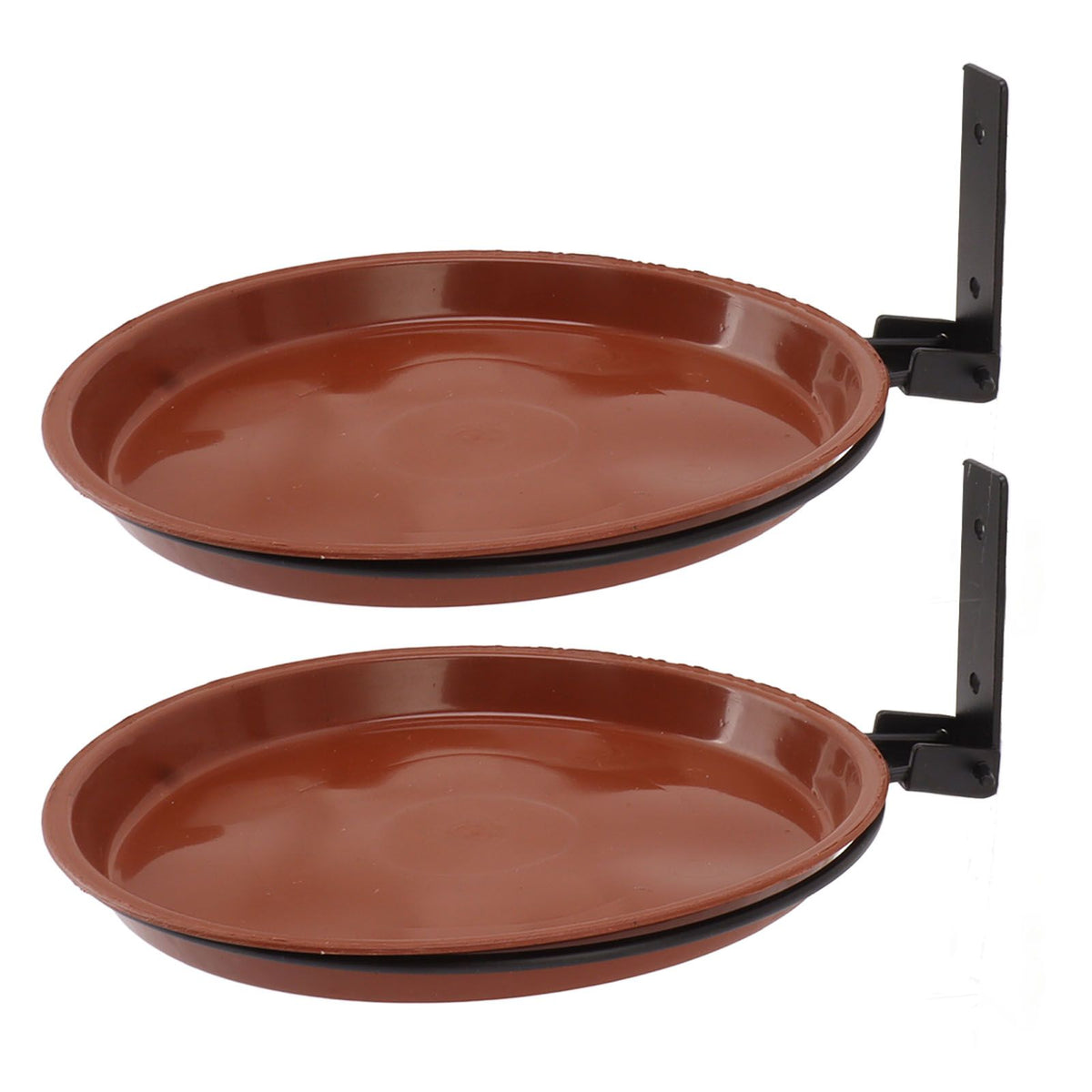 Tree Mounted Bird Feeder Tree Mounted Bird Bath Bowl with Heavy Duty Metal Ring for Backyard Terrace 2 Pot and 2 Bracket