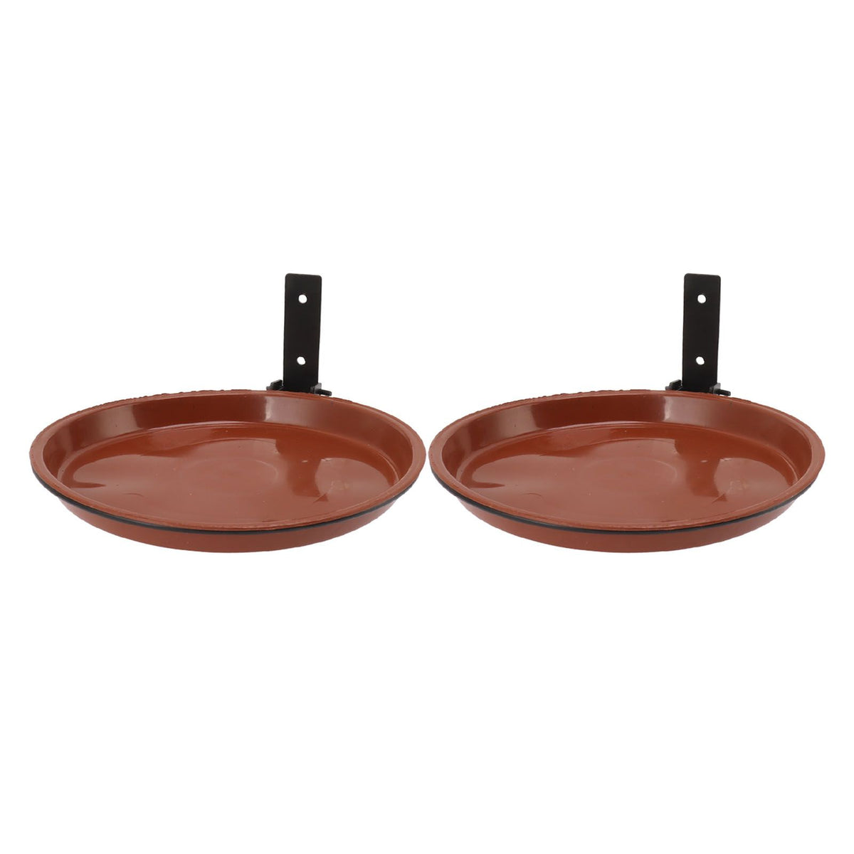 Tree Mounted Bird Feeder Tree Mounted Bird Bath Bowl with Heavy Duty Metal Ring for Backyard Terrace 2 Pot and 2 Bracket