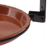 Tree Mounted Bird Feeder Tree Mounted Bird Bath Bowl with Heavy Duty Metal Ring for Backyard Terrace 2 Pot and 2 Bracket - Extra Image