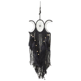 Dream Catcher Hand Woven Minimalist Home Wall Decoration for Living Room Study Cafe Bedroom Black