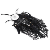 Dream Catcher Hand Woven Minimalist Home Wall Decoration for Living Room Study Cafe Bedroom Black