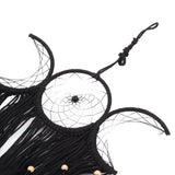 Dream Catcher Hand Woven Minimalist Home Wall Decoration for Living Room Study Cafe Bedroom Black