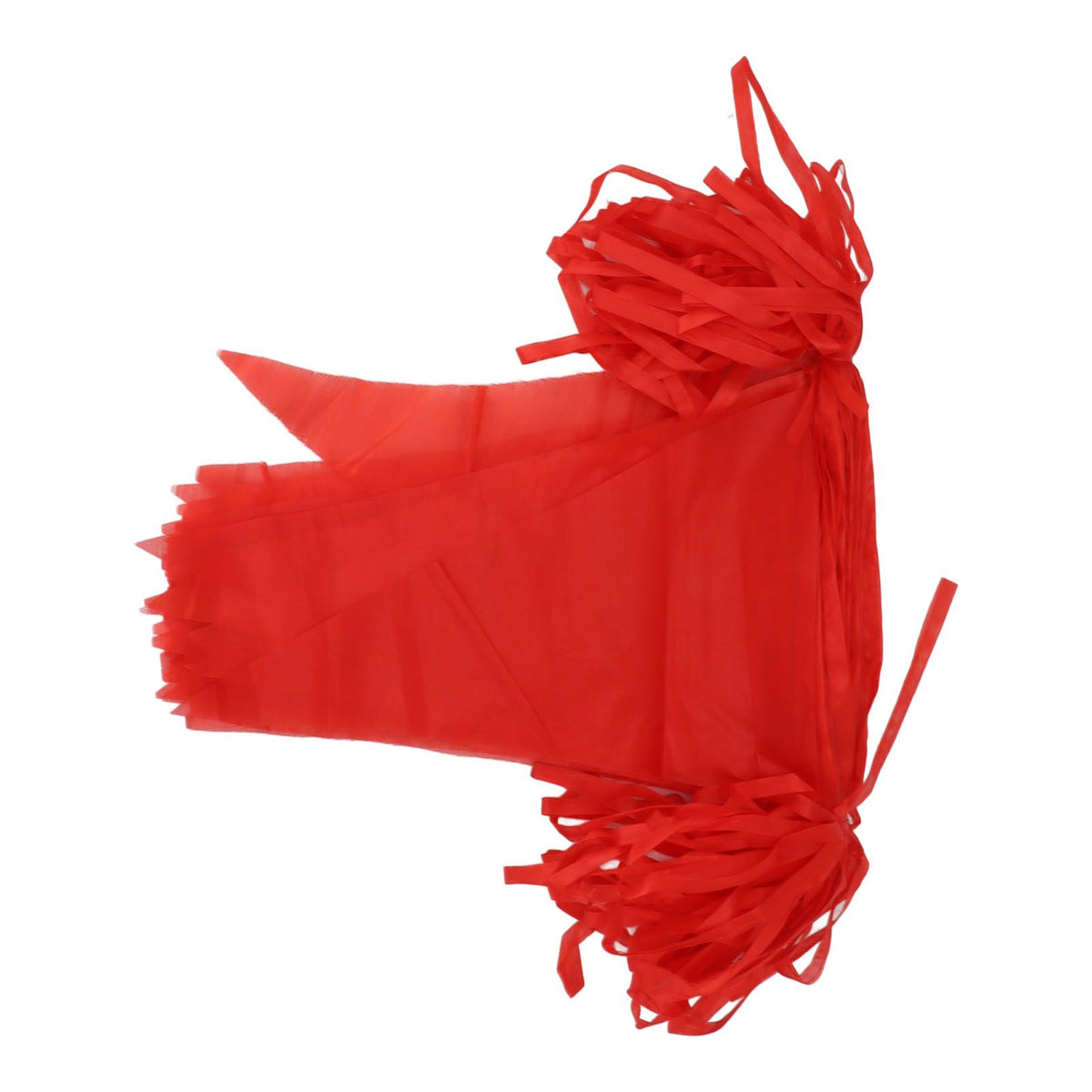 2 Bag Party Banner Triangle Shape Anti Fade Decorative Pennants Flag for Party Decoration 200m Red Rope Red Flag 2 Bag