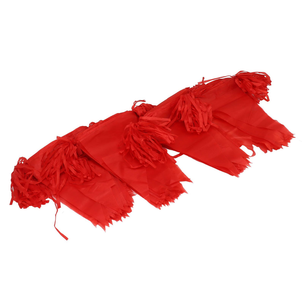 2 Bag Party Banner Triangle Shape Anti Fade Decorative Pennants Flag for Party Decoration 200m Red Rope Red Flag 2 Bag