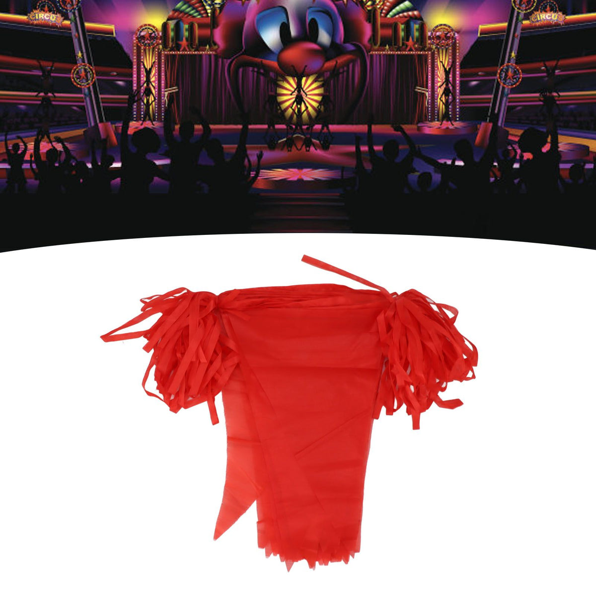 2 Bag Party Banner Triangle Shape Anti Fade Decorative Pennants Flag for Party Decoration 200m Red Rope Red Flag 2 Bag