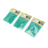 300Pcs Green Zip Garden Soft Tie 13cm Length Reusable Support Soft Wire Vine Zip Garden Tie Set - Side View