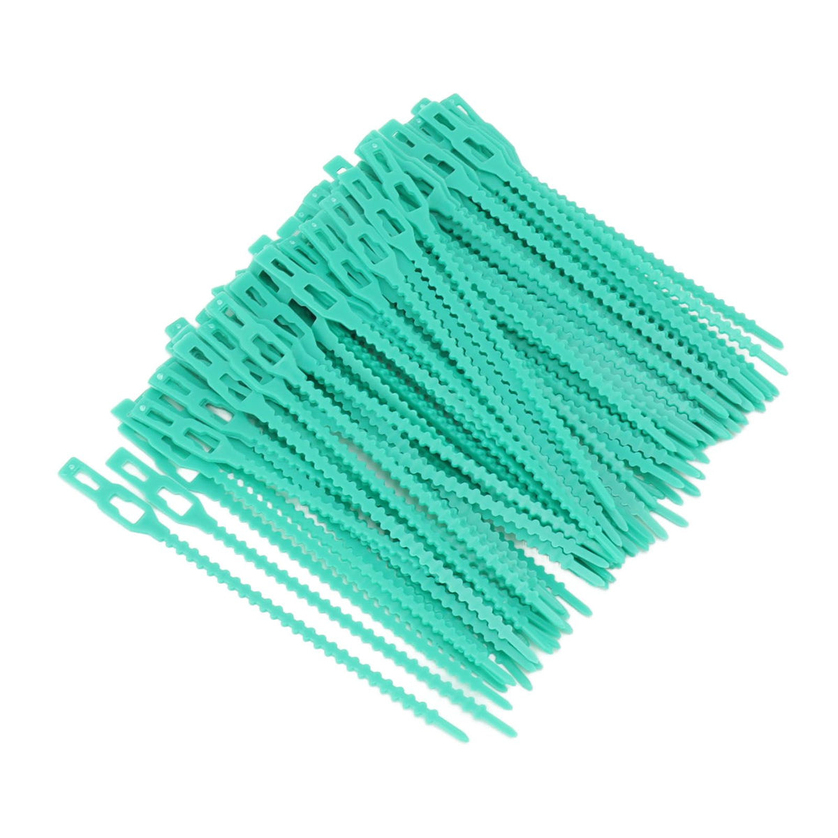 300Pcs Green Zip Garden Soft Tie 13cm Length Reusable Support Soft Wire Vine Zip Garden Tie Set