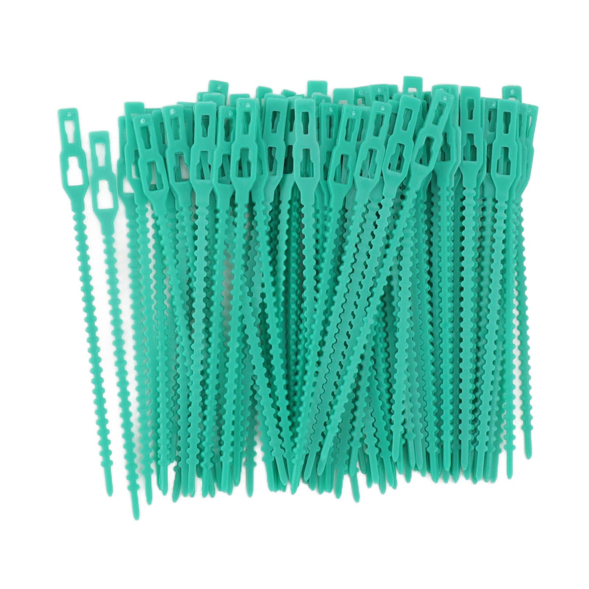 300Pcs Green Zip Garden Soft Tie 13cm Length Reusable Support Soft Wire Vine Zip Garden Tie Set