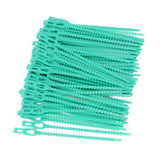 300Pcs Green Zip Garden Soft Tie 13cm Length Reusable Support Soft Wire Vine Zip Garden Tie Set
