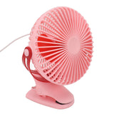 10W Monocrystalline Silicon Solar Ventilator Brushless Double Sided Rotation Solar Panel Powered Portable Cooling Fan for RV Travel Pet Pink - Top-Down View