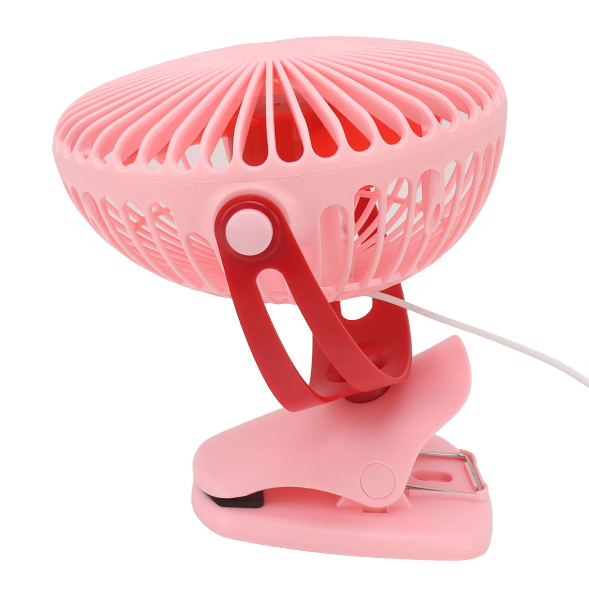 10W Monocrystalline Silicon Solar Ventilator Brushless Double Sided Rotation Solar Panel Powered Portable Cooling Fan for RV Travel Pet Pink