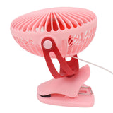 10W Monocrystalline Silicon Solar Ventilator Brushless Double Sided Rotation Solar Panel Powered Portable Cooling Fan for RV Travel Pet Pink - 45-Degree Angle