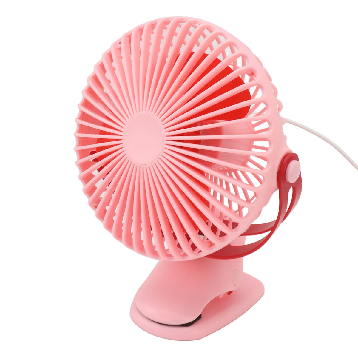 10W Monocrystalline Silicon Solar Ventilator Brushless Double Sided Rotation Solar Panel Powered Portable Cooling Fan for RV Travel Pet Pink